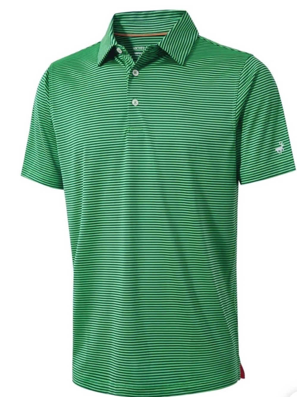 Michael Rouen Performance Polo Green/Blue 2XL NWT IN PACKAGE